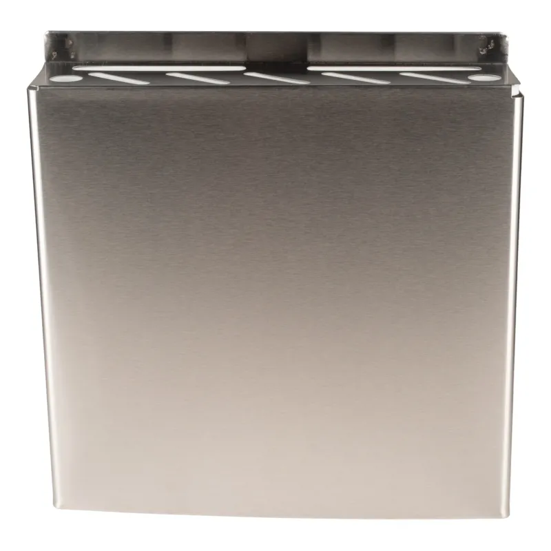 Browne Knife Storage Rack, 12" x 12" x 2.5", Stainless Steel