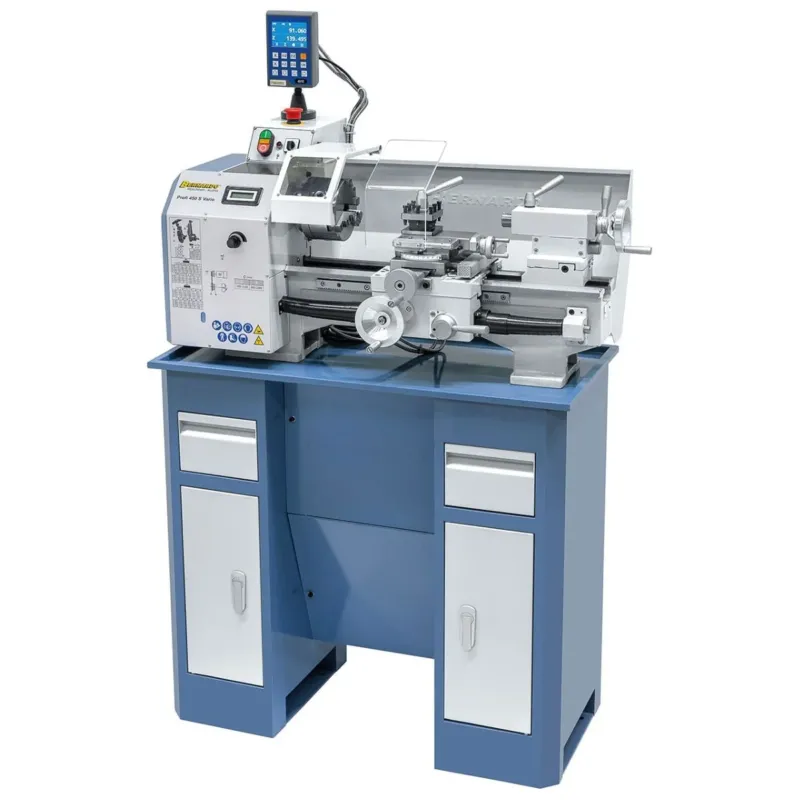 BERNARDO Leitspindeldrehmaschine – Modell Profi 450 S Vario / 230 V inkl. 2-Achs-Digitalanzeige DT 40