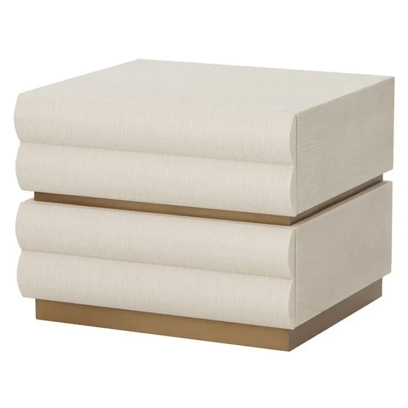 Subira Raffia Nightstand | Cream