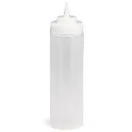 TableCraft | WideMouth Squeeze Bottle, Cone Tip, 16 oz, Clear - ChefEquipment.com
