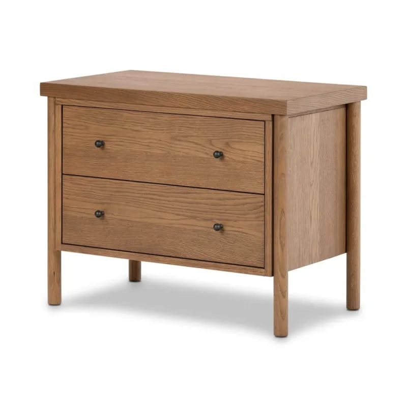 Roark Nightstand | Amber Oak Veneer
