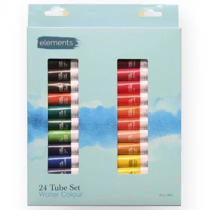 Elements Watercolour 24 tube set