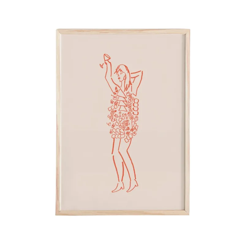 Miss Charcuterie Mini Art Print