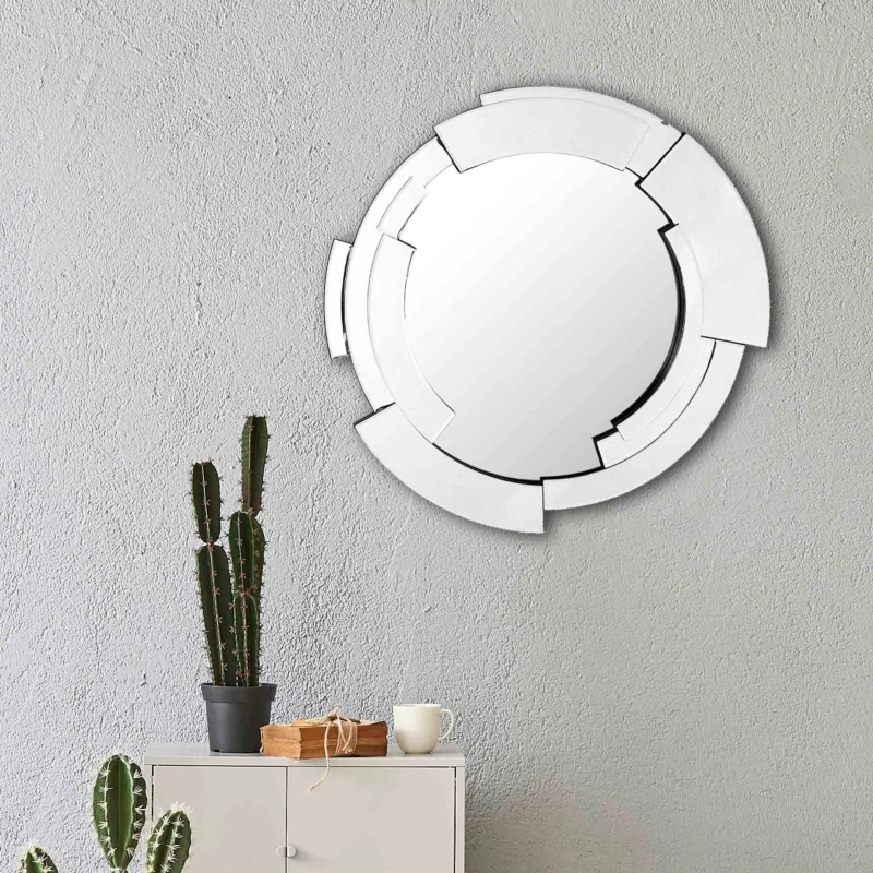 Silver Expanse Wall Mirror By Homeroots | Mirrors | Modishstore