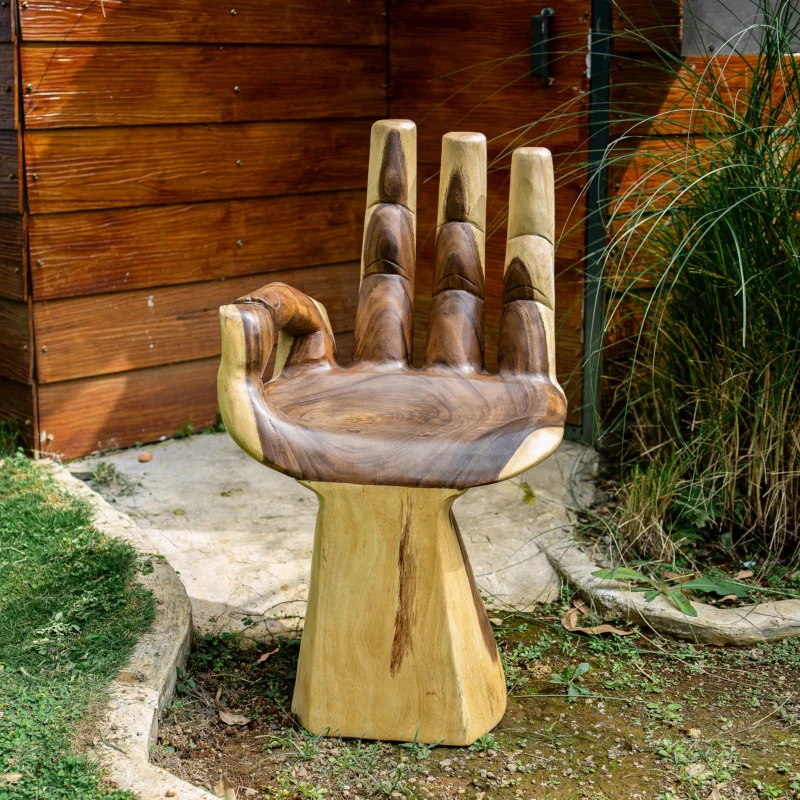 Large Buddha Hand Shaped Chair By Garden Age Supply | Accent Chairs | Modishstore - 1