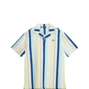Resort Shirt Print / Painted Stripe Wax Yellow