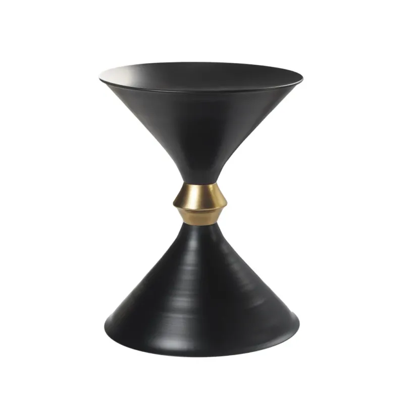 18" Black Iron Free Form End Table By Homeroots | End Tables | Modishstore