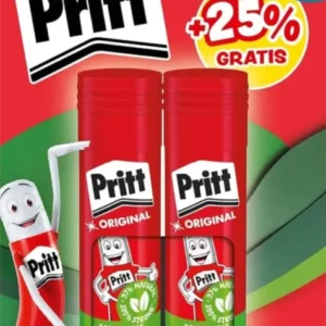 Pritt Klebestift 2× 22g – lösungsmittelfrei, Doppelpack