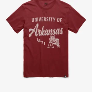 ARKANSAS RAZORBACKS VINTAGE DIAG SCRIPT '47 FRANKLIN TEE