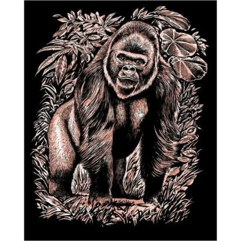 Artfoil Copper Scratch Art Kit - Gorilla