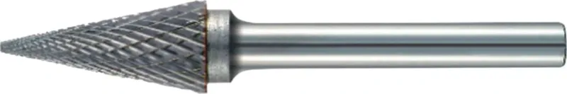 Frässtift SKM Ø 3 mm Hartmetall TECWERK – Kopflänge 12 mm, Kreuzverzahnung, Schaft-Ø 3 mm