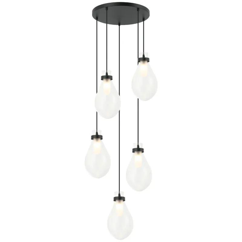 Seranna 5-Light Pendant | Matte Black