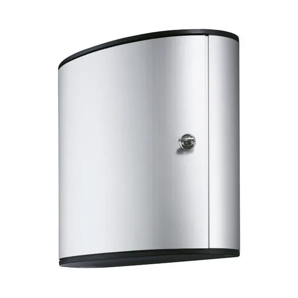 Durable Key Safe Box with Key Lock 36 Keys Silver 195223