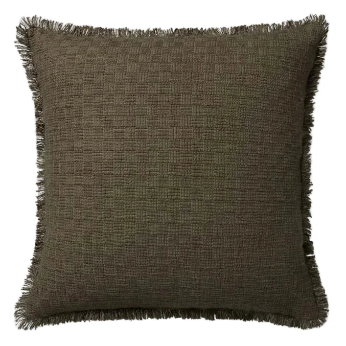 Meadowlark Pillow | Amber Lewis X Loloi | Dark Green