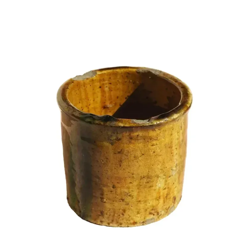 Vintage Tamegroute Planter/Pot - Ochre