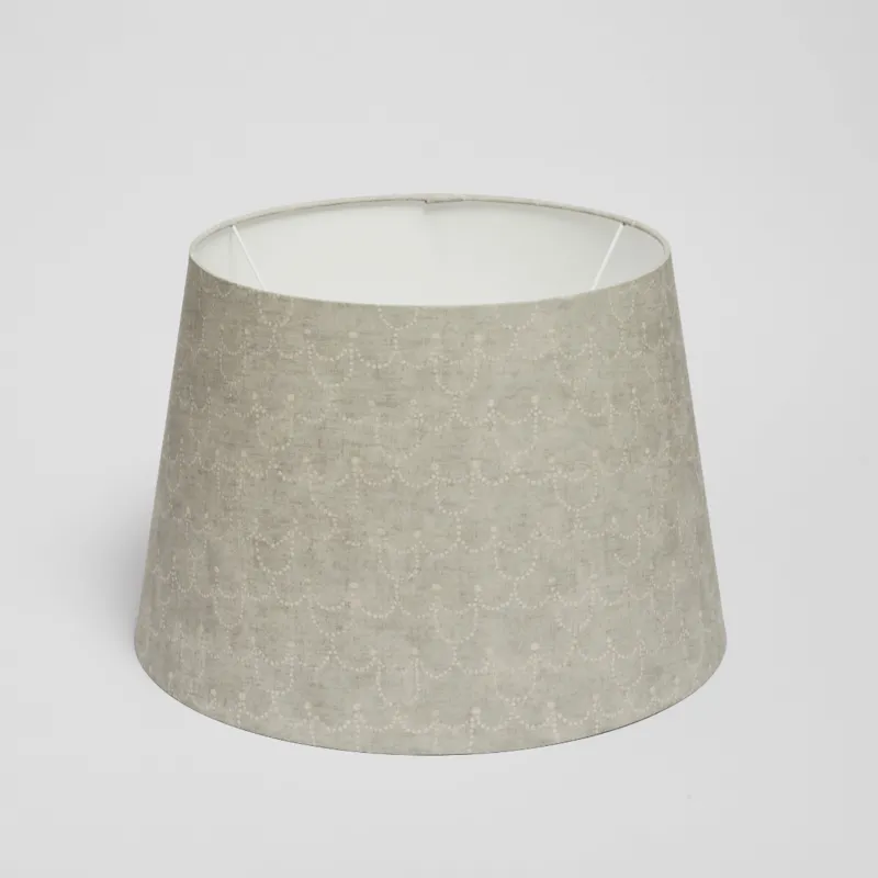 18” Empire Lampshade Pearl Chain – GRIGIO