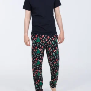 2t Jimmy Tall Mens Christmas Pyjama Set (navy)