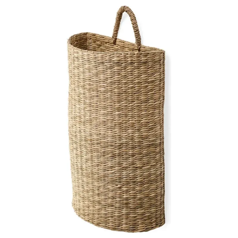 Bella Hanging Wall Basket | Natural Seagrass