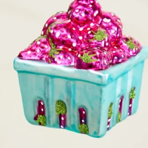 Berry Basket Ornament Set of 4 By Accent Decor | Ornaments | Modishstore - 1