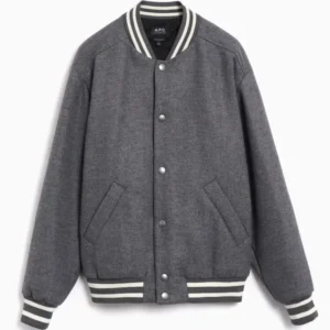 Jackets Coats A.P.C. Micky Logo Relaxed Men's Varsity Jacket - WVBEB-M02974-PLA