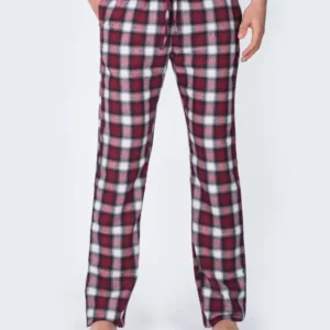 2t Tall Slim Fit Pyjama Bottoms (berry)