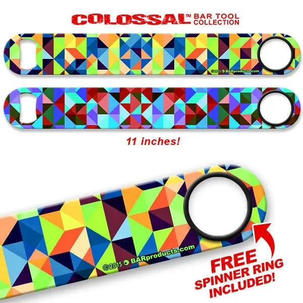 Kolorcoat™ 11" Long COLOSSAL™ Speed Bottle Opener – Prism