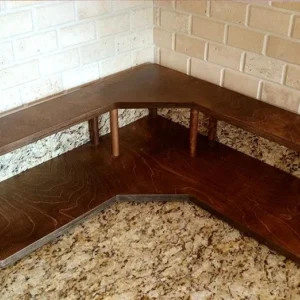 Counter Caddies™ - STAINED finish - CORNER Shelf - Culinary